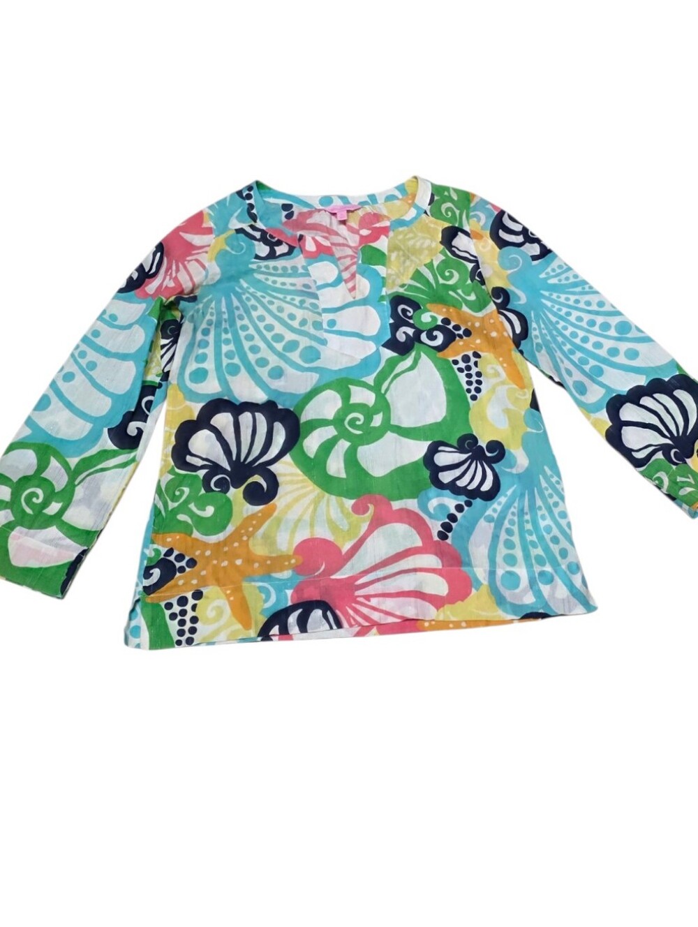 Lilly Pulitzer Thandie Tunic Top In Chiquita Bonita - Picture 2 of 9